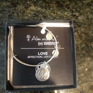Alex and Ani silver love bangle